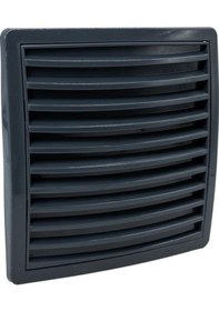 Resim 6461 Kare Baca Kapağı Duvar Menfezi Ayarlı Füme 