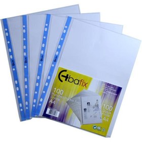 Resim Bafix Poşet Dosya Kristal 100 Lü A4 