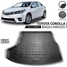 Resim Toyota Corolla Bagaj Havuzu 2013 Sonrası Havuzlu Bagaj Paspası 