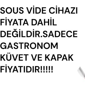 Resim GastroPlast Sous Vide Uyumlu Gastronom Küvet 1/2 200 Polikarbon Ve Pc Küvet Kapağı ( 2li Set Küvet Kapak ) 