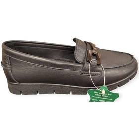 Resim Venüs 25075610k Yumuşak Esnek Deri Loafer Kadın Ayakkabı Siyah 