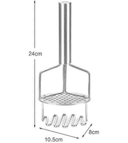 Resim Mutfak Depolama Aksesuarı Manuel Patates Ezici, Paslanmaz Çelik Patates Ezici, Mutfak Patates Ezici, Profesyonel Patates Presi, Sebze Patates Ezici 