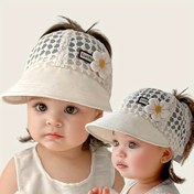Resim 1 Paket Şanslı Çiçek Bebek Güneşlik Şapka - Sevimli Papatya Tasarımı, Hafif & Nefes Alabilir Dış Mekan Oyunları İçin, 1-3 Yaş Uygun, Renkli, İlkbahar, Yaz ve Sonbahar için Mükemmel, Bebek Güneş Şapkası 