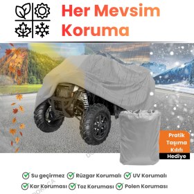 Resim Dokaca Gri Kanuni 150 S On Road Atv Brandası, Atv Koruyucu Örtüsü 