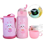 Resim 316 Paslanmaz Çelik Çocuk Soğuk Yalıtım Kupası LED Akıllı Termos Su Kupası 500ML(Yurt Dışından) 