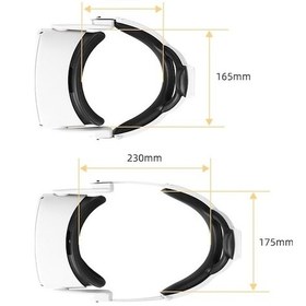 Resim Tongxida Hifylux Q2-td79 Oculus Quest 2 Dekompresyon Rahat Kafa Bandı Beyaz Vr Aksesuarı 