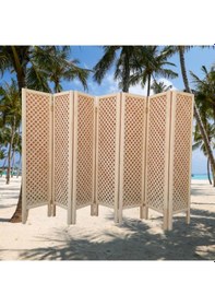 Resim Ahşap Paravan 7 Kanatlı Oda Bölme 