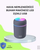 Resim AyrStore Taşınabilir Hava Nemlendirici – Renkli Işık Ve Usb Bağlantı 
