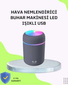 Resim AyrStore Taşınabilir Hava Nemlendirici – Renkli Işık Ve Usb Bağlantı 