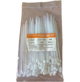 Resim Tayem Plastik Kablo Bağı Cırt Kelepçe 100x2,5 Pa66 V2 100adet 