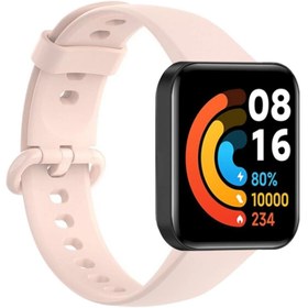 Resim AyrStore Omr Redmi Watch 2 Klasik Kordon - Pudra 