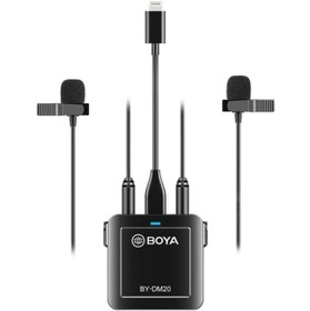 Resim BOYA By-dm20 Pc Telefon Ikili Yaka Mikrofonu Kit 