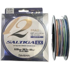 Resim Daiwa Saltiga 12 Braid 300m 0.33mm Multicolor İp Misina 
