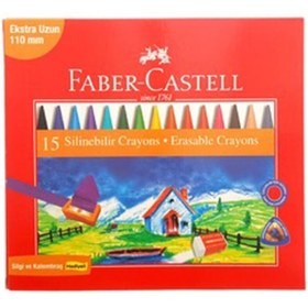 Resim Faber Castell Faber Wax Crayon Pastel Boya 15 Renk (5281122715) 