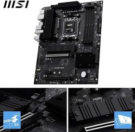 Resim MSI PRO B850-S WIFI6E, AM5 Anakart, DDR5 8200MHz(OC), HDMI DP, 2x M.2, USB 10Gbps, 2.5G LAN, Wi-Fi 6E, ATX 