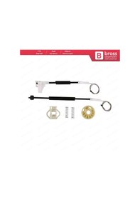 Resim VW Polo Classic Cordoba 1 Ibiza 2 İçin Arka Sağ Cam Kriko Seti 