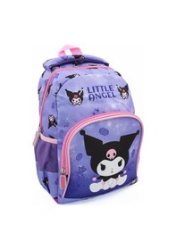 Resim 2 Gözlü Little Angle Kuromi Anaokulu Çantası - Çocuk Çanta - Kreş Çantası - Kuromi Çanta Mor 