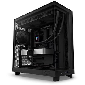 Resim Nzxt H Series H6 Flow 3x120MM (ATX Micro-ATX Mini-ITX) CC-H61FB-01 Siyah ATX Oyuncu Kasası Nzxt