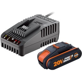 Resim Worx Wa3601 20Volt 2.0Ah. Powershare Li-İon Akü ve Akü Şarj Cihaz 