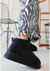 Resim Biçomi Linne Siyah Süet Bot Çok Renkli 