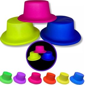 Resim Neon Partisi Tcu Renk Plastik Fötr Şapka - Mg-874096 