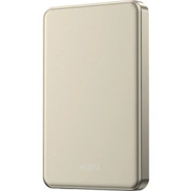 Resim Wiwu P15 LED Işık Göstergeli Ultra Ince Pd 20W Kablosuz Powerbank 5000MAH 15W Titanyum-Gold 