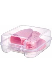 Resim 6 Kişilik Piknik Seti Çatal, Bıçak, Kaşık, Bardak, Tabak Komple Set 31 Parça 