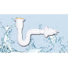 Resim Çekvalfli Körüklü Muflu Lavabo Sifonu 