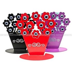 Resim Papatya Nazar Boncuk Saksı Hayat Ağacı Bahçe Balkon Süs Hediyelik 