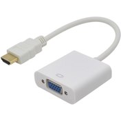 Resim Hdmi To Vga Çevirici Dönüştürücü Adaptör Monitör Laptop Uydu Kablosu Aynı Gün Kargo