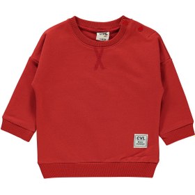 Resim Civil Baby Erkek Bebek Sweatshirt 6-18 Ay Kırmızı 