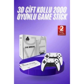 Resim Lowell Home 3D 4K Hd 2.4g Game Stick 4K Ultra Hd Oyun Konsolu Çift Kollu - LO0029-5YXXV2 