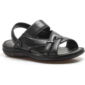 Resim Fast Step Hakiki Deri Erkek Klasik Sandalet 952MA710 