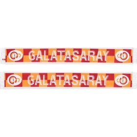 Resim Galatasaray Lisanslı Sarı Kırmızı Damalı Atkı Aslan Ahşap Kutulu Sarı 