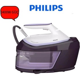 Resim Philips Ütü 500g Şok Buhar, Sürekli Buhar OptimalTEMP Teknolojisi, 1.8L Çıkarılabilir Su Haznesi 