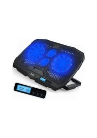 Resim Juo C1 Led Ekranlı Notebook Soğutucu 4 Fanlı Hız ve Yükseklik Ayarlı 