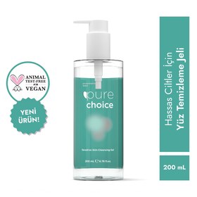 Resim Pure Choice Hassas Ciltler İçin Yüz Temizleme Jeli 200 ml 