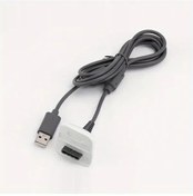Resim Sunshine022 Xbox 360 Kablosuz Kumanda Şarj Kablosu 1.8m Gri Usb 