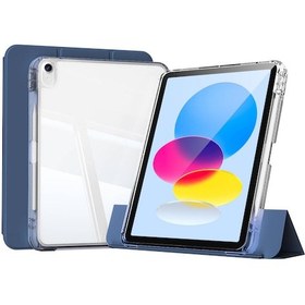 Resim Apple Uyumlu iPad, 11.nesil 2025 Kılıf Magnetik Ayrılabilen Airbagli Sliding Tablet Kılıfı Kapaklı Kılıf 