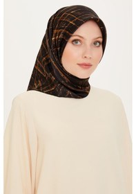 Resim Armine İpek Eşarp 2025 Kış - 9258-02 Sura - Siyah 