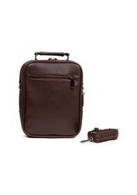 Resim Adelina Bags Çelik Kasalı Telefon Bölmeli El Ve Omuz Çantası Koyu Kahverengi 