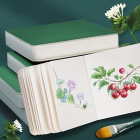 Resim Taşınabilir Mini Kare Eskiz Defteri - 230GSM, her biri 58 sayfa ve 116 sayfadan oluşur, akrilik kalemler ve suluboya boyama için uygun, cep boyutunda sanat günlüğü 