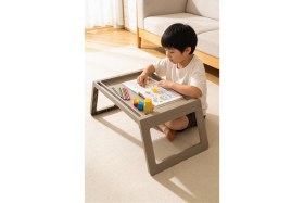 Resim Vivenda Katlanabilir Yatak Üstü Keyif Sehpası - Laptop & Kahvaltı Sehpası 56×36 cm 