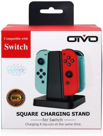 Resim Nintendo Switch Oivo 4 Lü Joycon Şarj İstasyonu Joy-Con Dock 