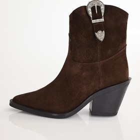 Resim Kahverengi Tokalı Western Bot 123316 Kahverengi 