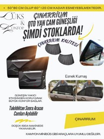 Resim cinarrium Smart Forfour (2004-2007) Uyumlu ÖZEL 2'Lİ Oto Yan Cam Güneşliği, Arka Cam Güneşliği/Perde 