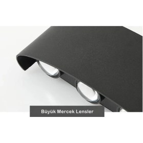 Resim Hepta Collection Dekoratif Çift Yönlü Duvar Aydınlatma Duvar Lambası Haiti 10 Watt Desenli Duvar Aplik (Amber Renk Iş 