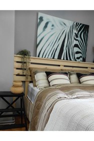 Resim Dekorozi Ahşap Yatak Başlık 80x160 