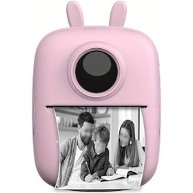 Resim Tcherchı Mini Mürekkepsiz Anında Fotoğraf Yazıcı Pembe 