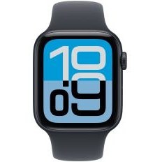 Resim Apple Watch SE 3 GPS 44mm Gece Yarısı Alüminyum Kasa Gece Yarısı Spor Kordon M/L MEHQ4TU/A 